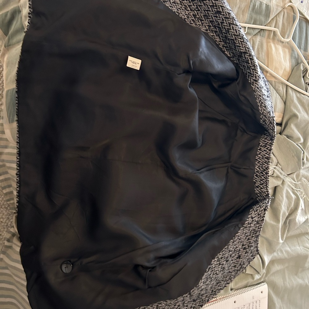 Wool Jacket, Herringbone One Button - image 3